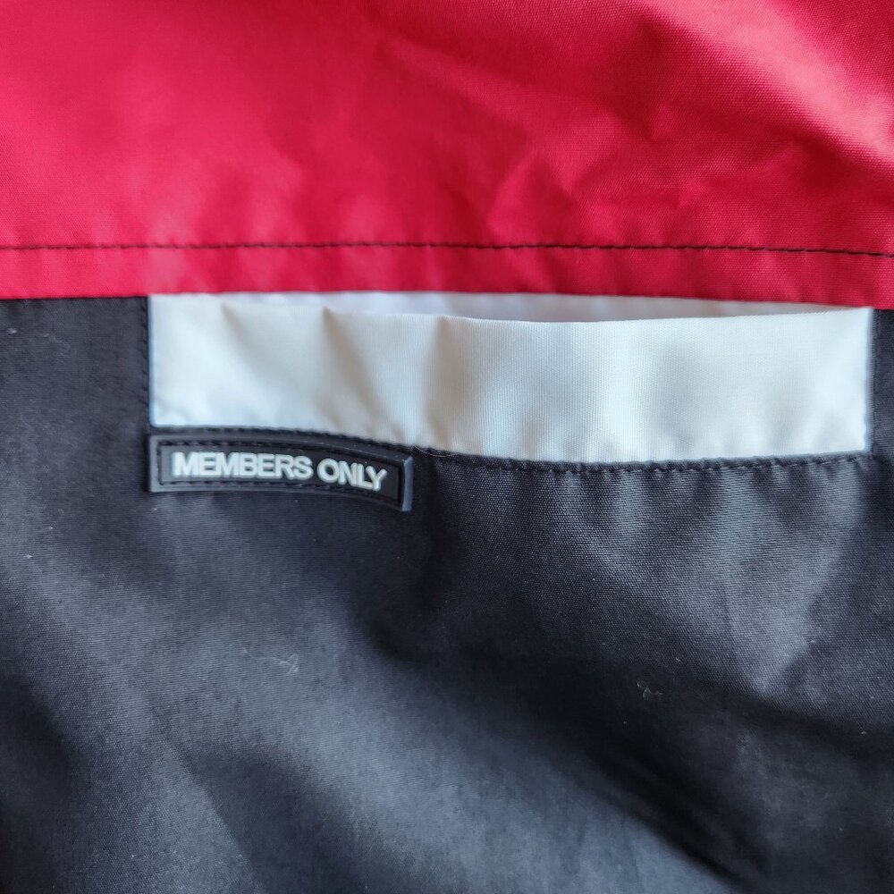Members Only Color Block Zip-Up Hooded Windbreake… - image 7